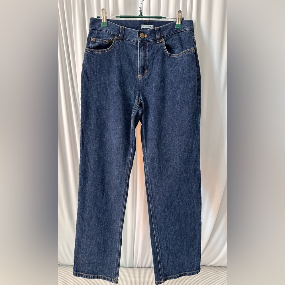 Jones New York Dark Blue Straight Leg Jeans